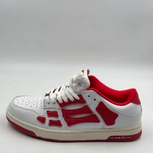 AMIRI SKEL TOP LOW WHITE/RED