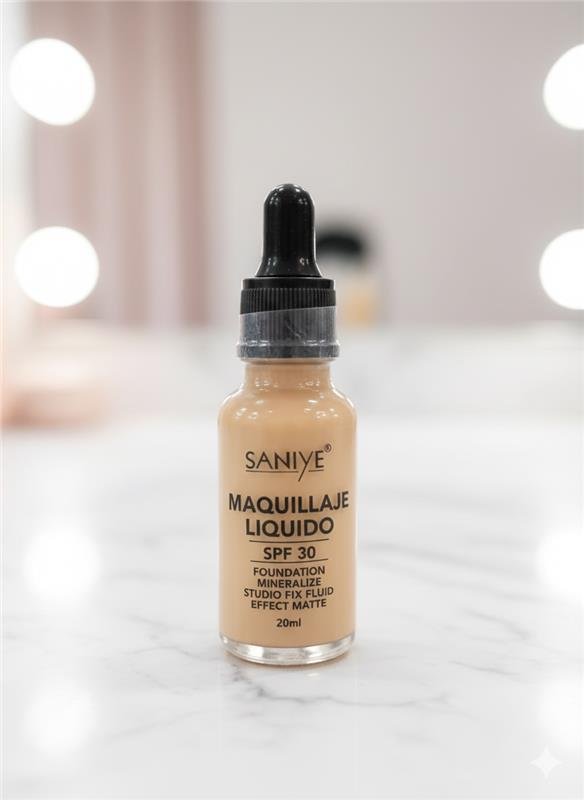 SANIYE MAQUILLAJE LIQUIDO - Matte Foundation with SPF 30 (20ml)
