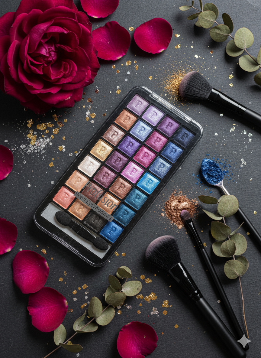 PROFUSION 16-Shade Pearl Eyeshadow Palette - Pop of Shimmer - Image 2