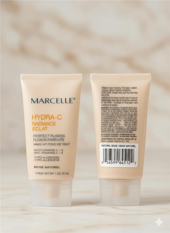 Marcelle Hydra-C Radiance Perfect Fusion Foundation - Natural Beige - Image 3