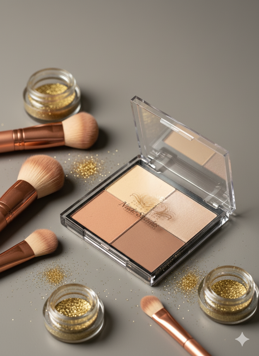 PARIS HILTON Nude Shades - 4-Pan Contour & Highlight Quad - Image 2