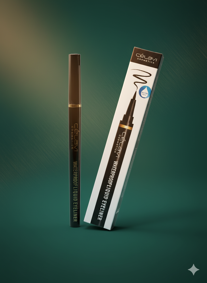 Célavi Cosmetics Waterproof Liquid Eyeliner - Precision Pen - Image 2