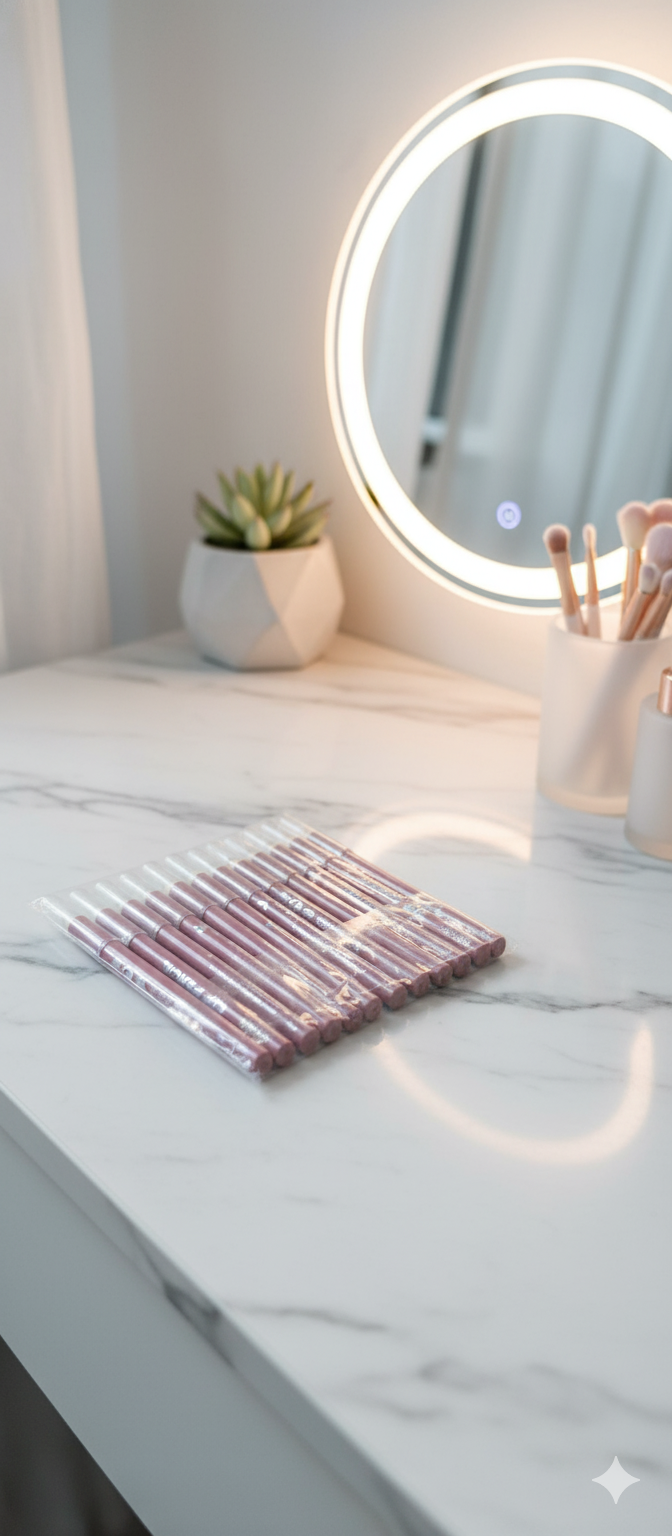 Essential Nude & Pink Lip Liner Pencil Set (Wholesale Pack)