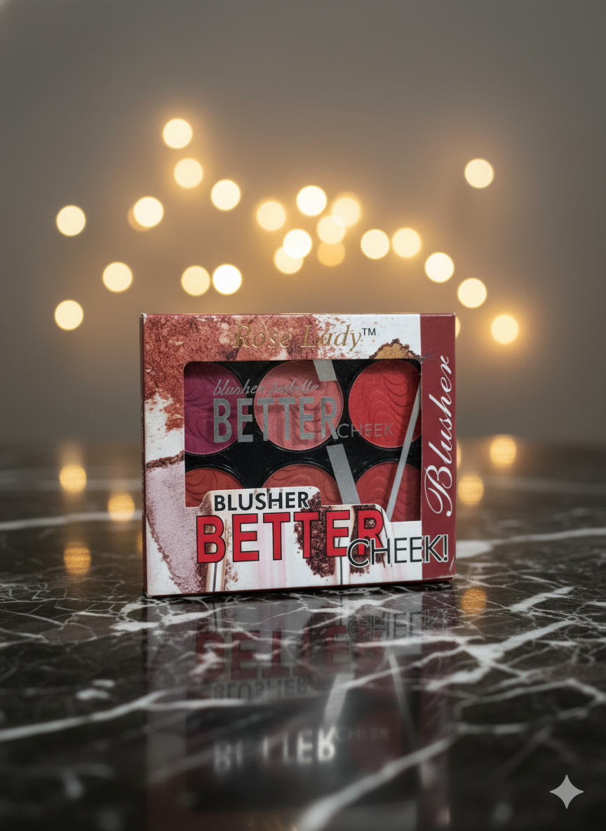 ROSE LADY "Better Cheek!" 6-Pan Blusher Palette - Image 2