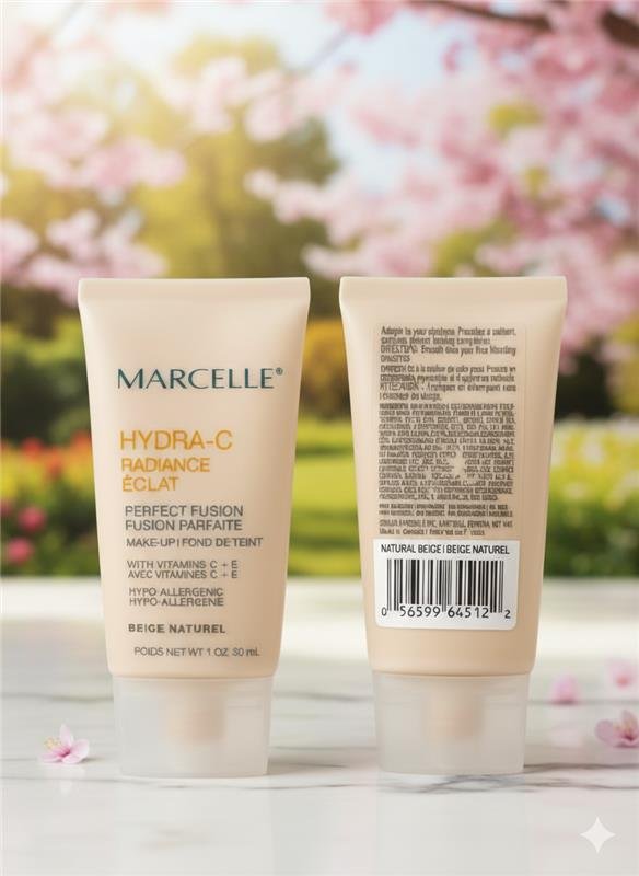 Marcelle Hydra-C Radiance Perfect Fusion Foundation - Natural Beige - Image 2
